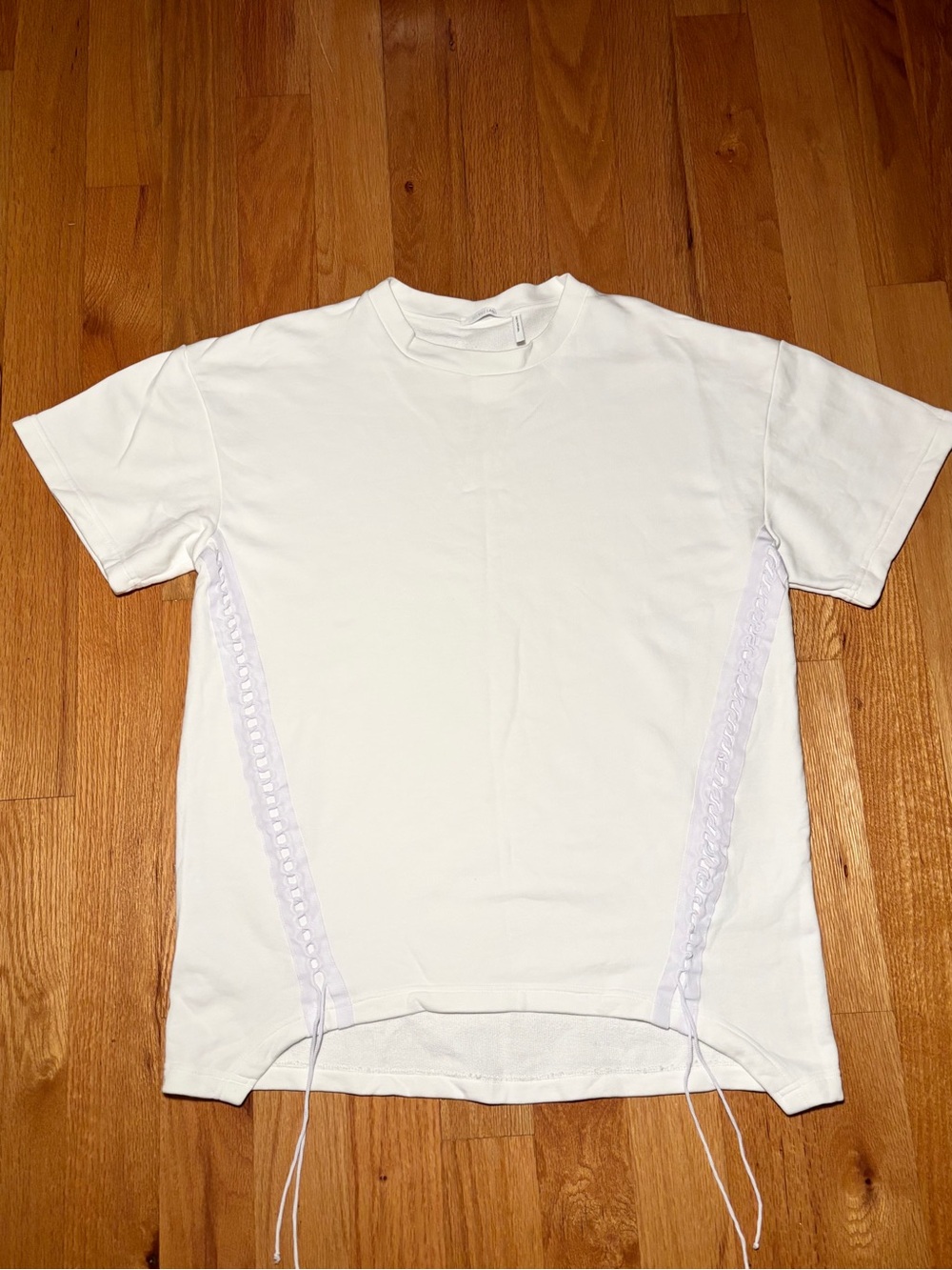 Helmut Lang Cotton Knit Laced Shirt